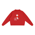 Essential Fleece Mock-Neck Crew Sweatshirt