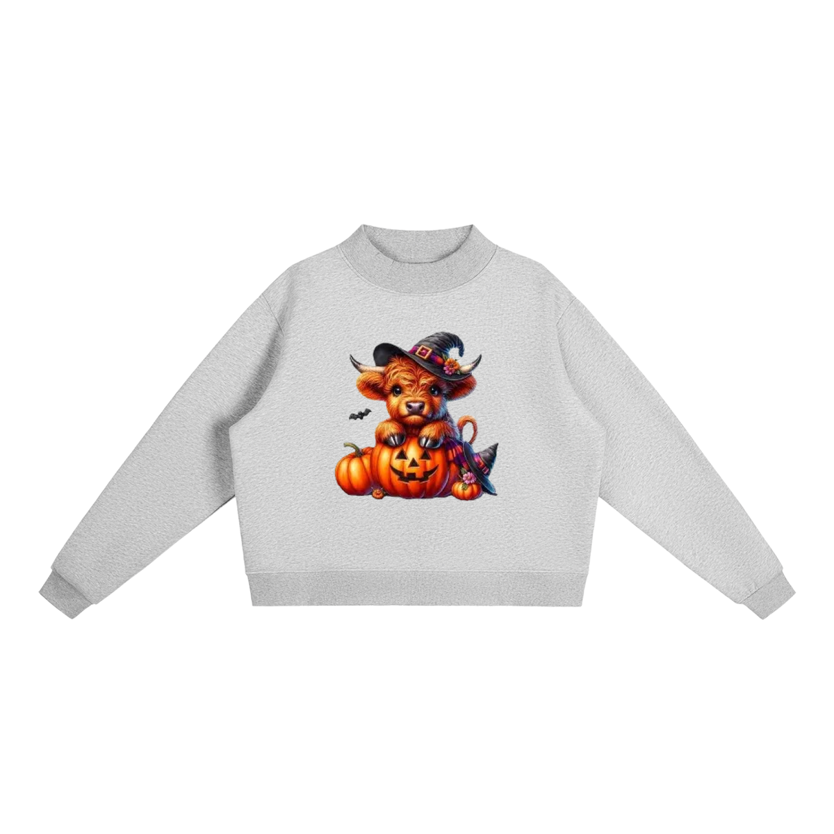 Essential Fleece Mock-Neck Crew Sweatshirt