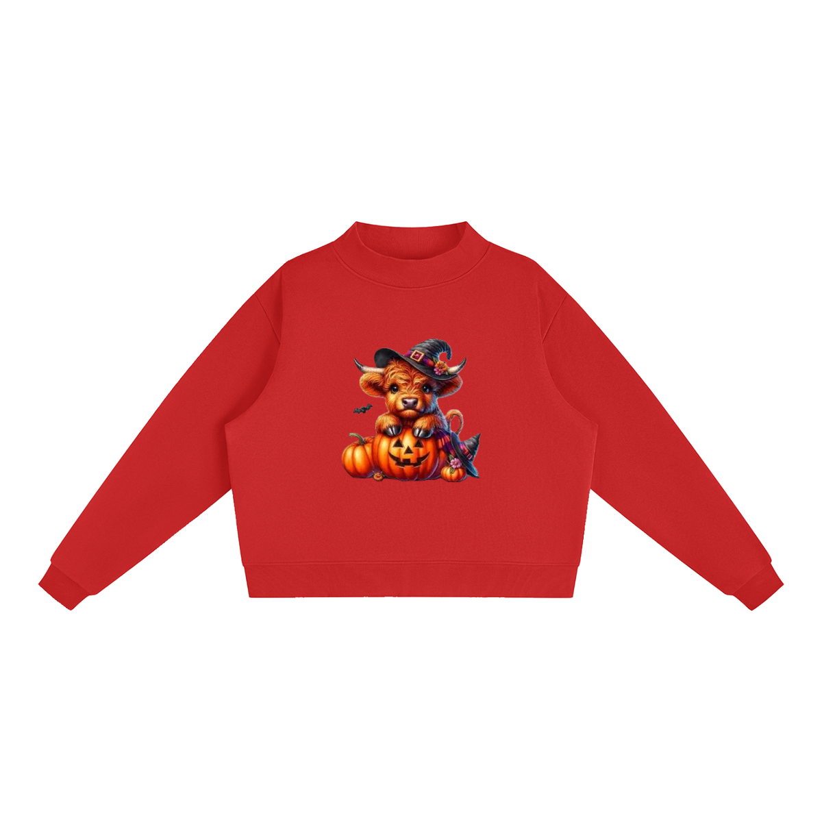 Essential Fleece Mock-Neck Crew Sweatshirt