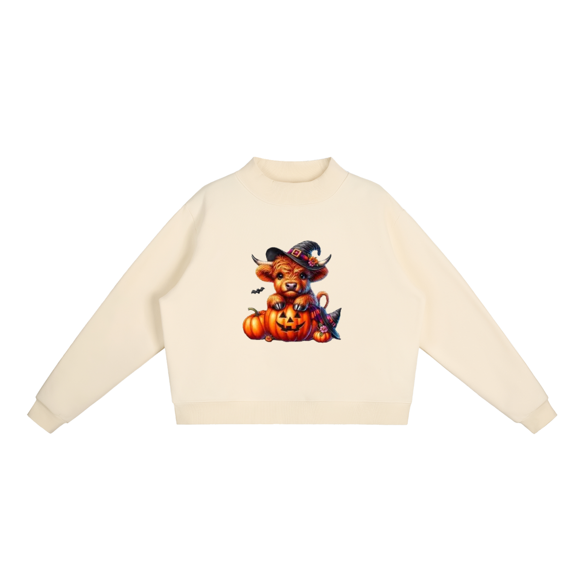 Essential Fleece Mock-Neck Crew Sweatshirt
