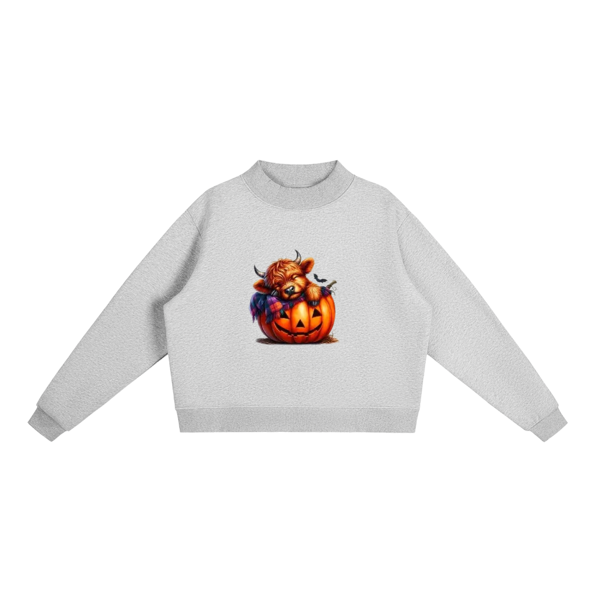 Essential Fleece Mock-Neck Crew Sweatshirt