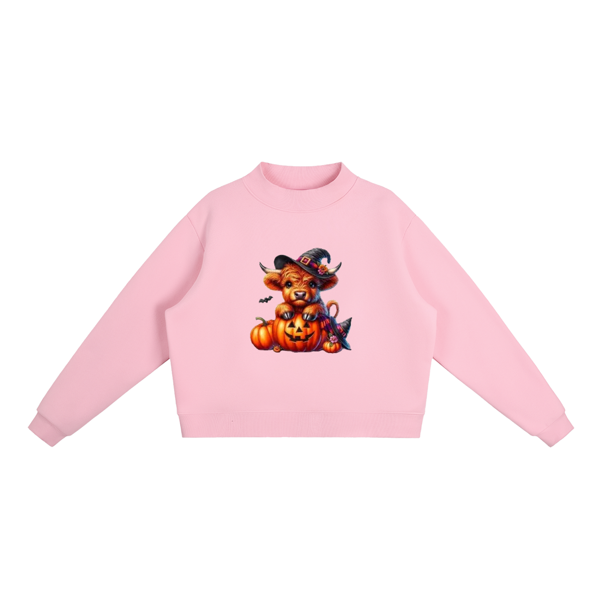 Essential Fleece Mock-Neck Crew Sweatshirt