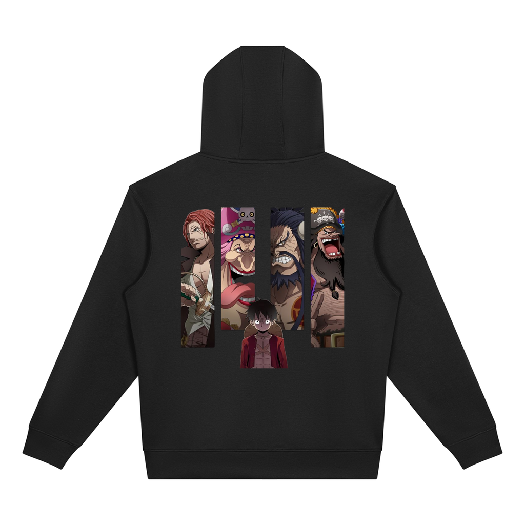 Unisex Drop Shoulder Full Zip Hoodie