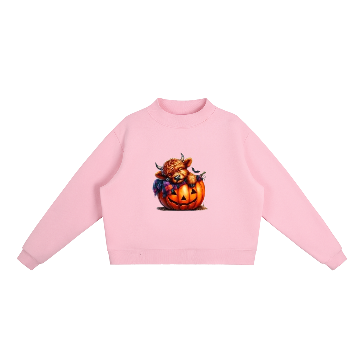 Essential Fleece Mock-Neck Crew Sweatshirt