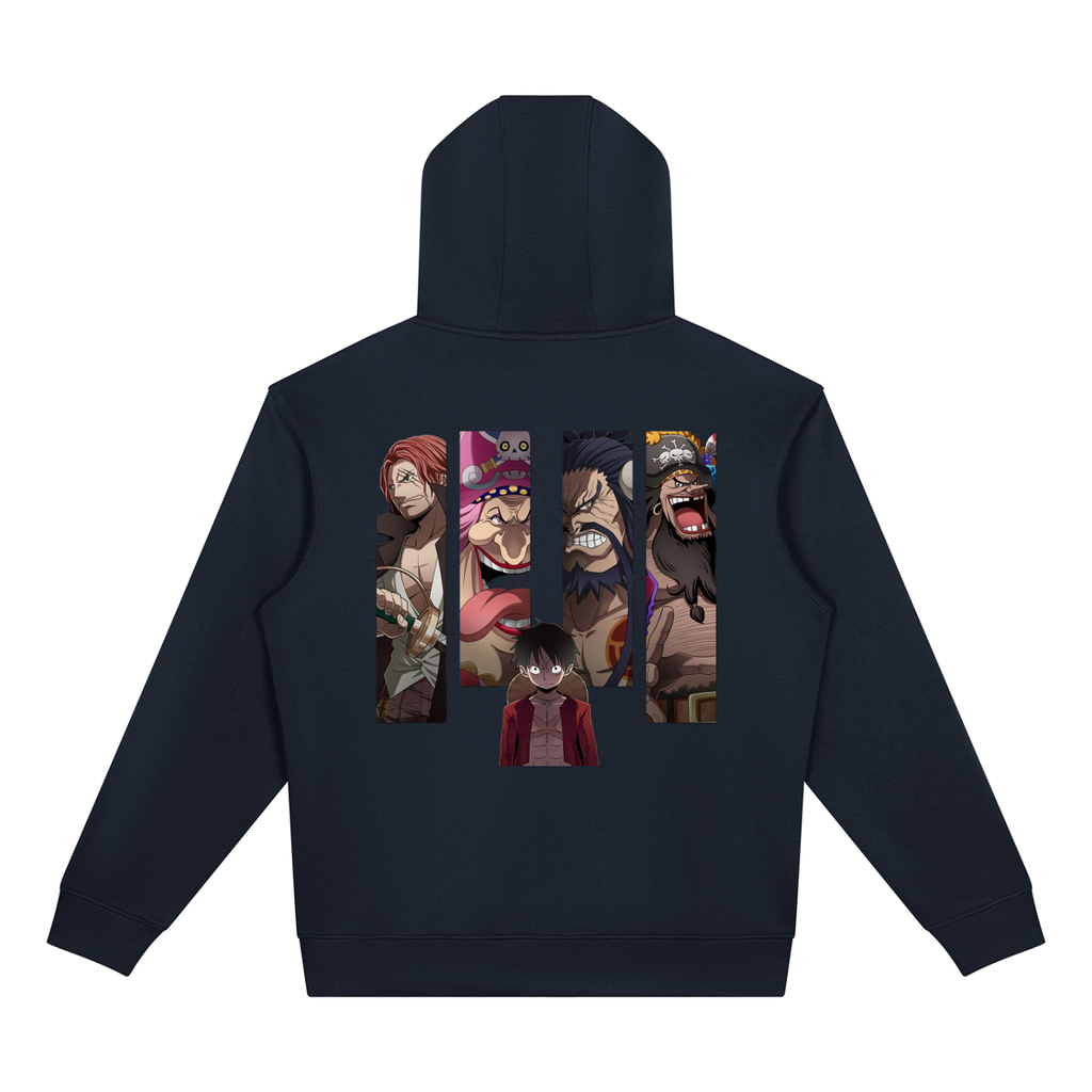 Unisex Drop Shoulder Full Zip Hoodie