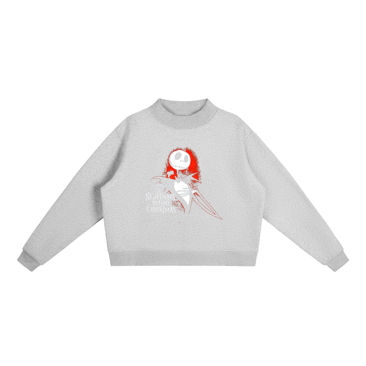 Essential Fleece Mock-Neck Crew Sweatshirt