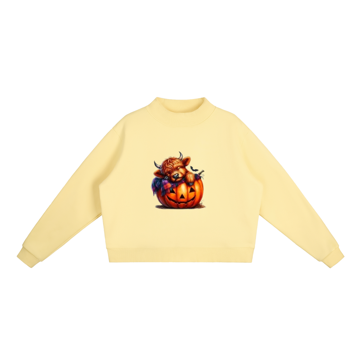 Essential Fleece Mock-Neck Crew Sweatshirt