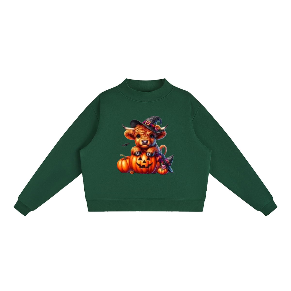 Essential Fleece Mock-Neck Crew Sweatshirt