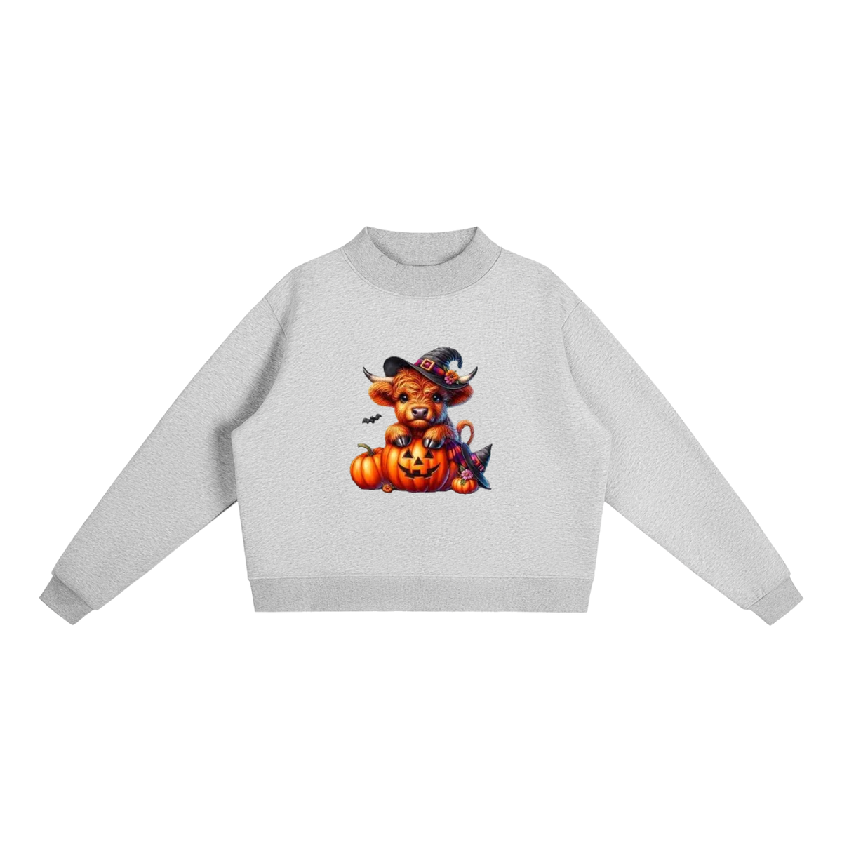Essential Fleece Mock-Neck Crew Sweatshirt