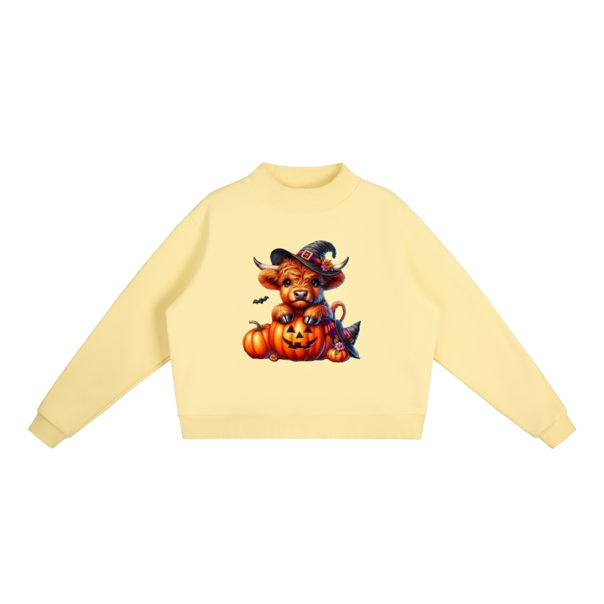 Essential Fleece Mock-Neck Crew Sweatshirt