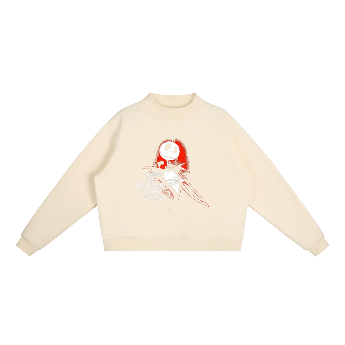 Essential Fleece Mock-Neck Crew Sweatshirt