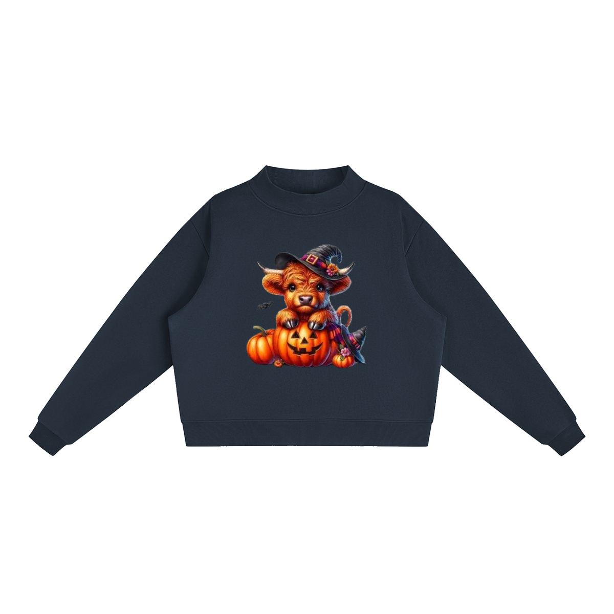 Essential Fleece Mock-Neck Crew Sweatshirt