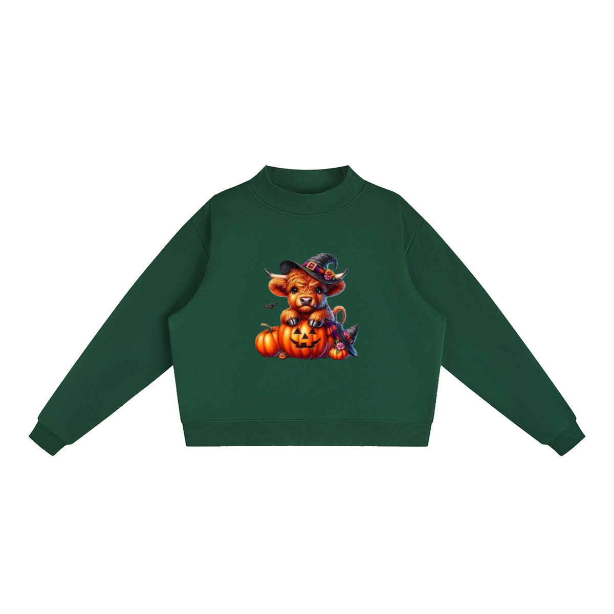 Essential Fleece Mock-Neck Crew Sweatshirt