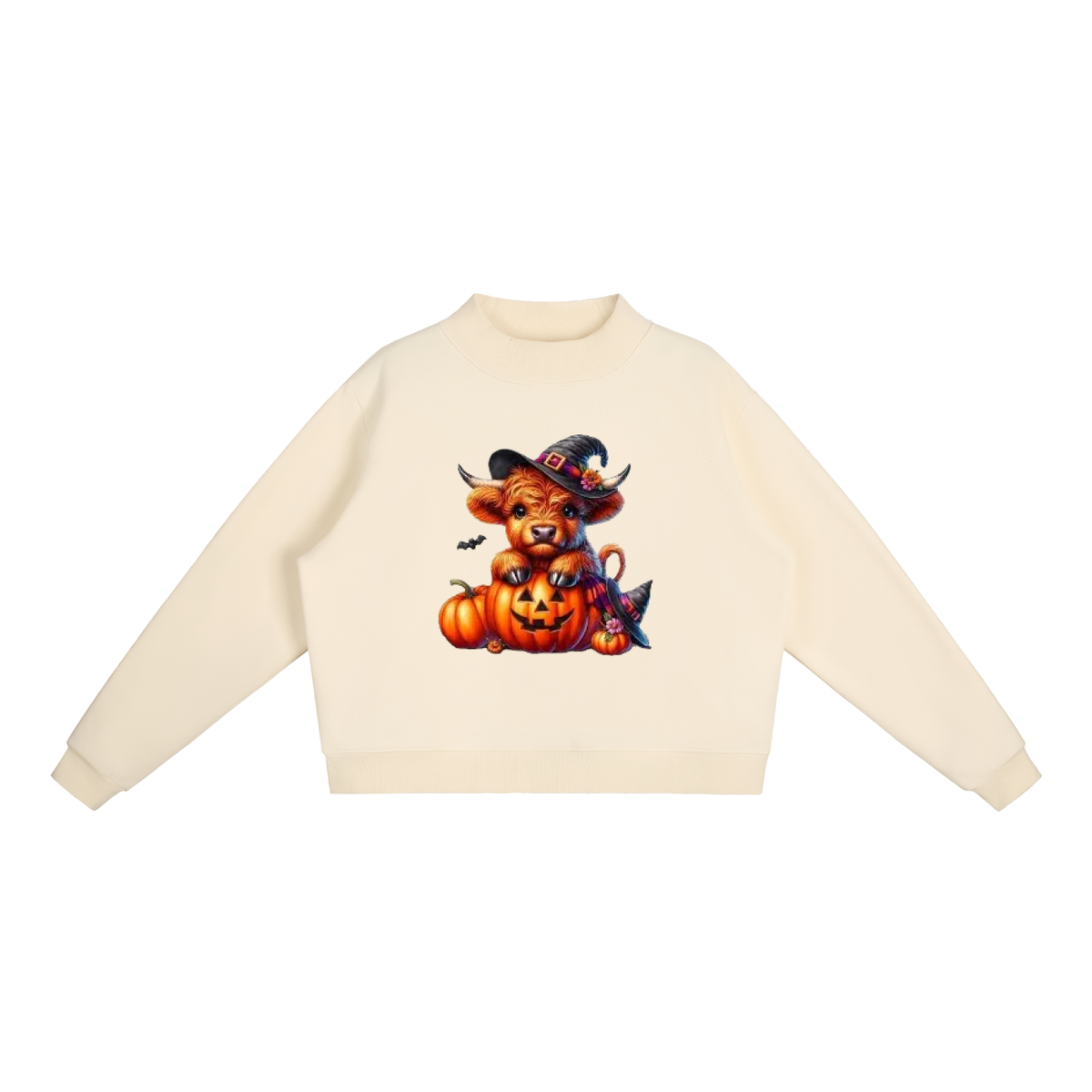 Essential Fleece Mock-Neck Crew Sweatshirt