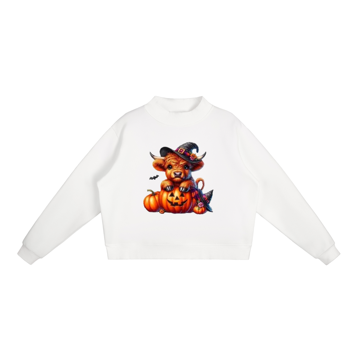 Essential Fleece Mock-Neck Crew Sweatshirt