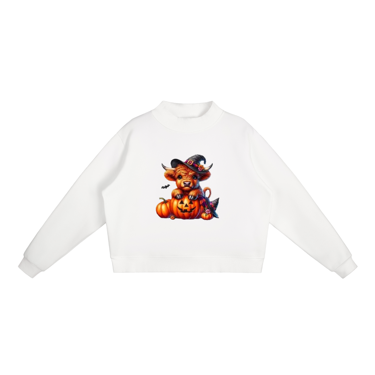 Essential Fleece Mock-Neck Crew Sweatshirt