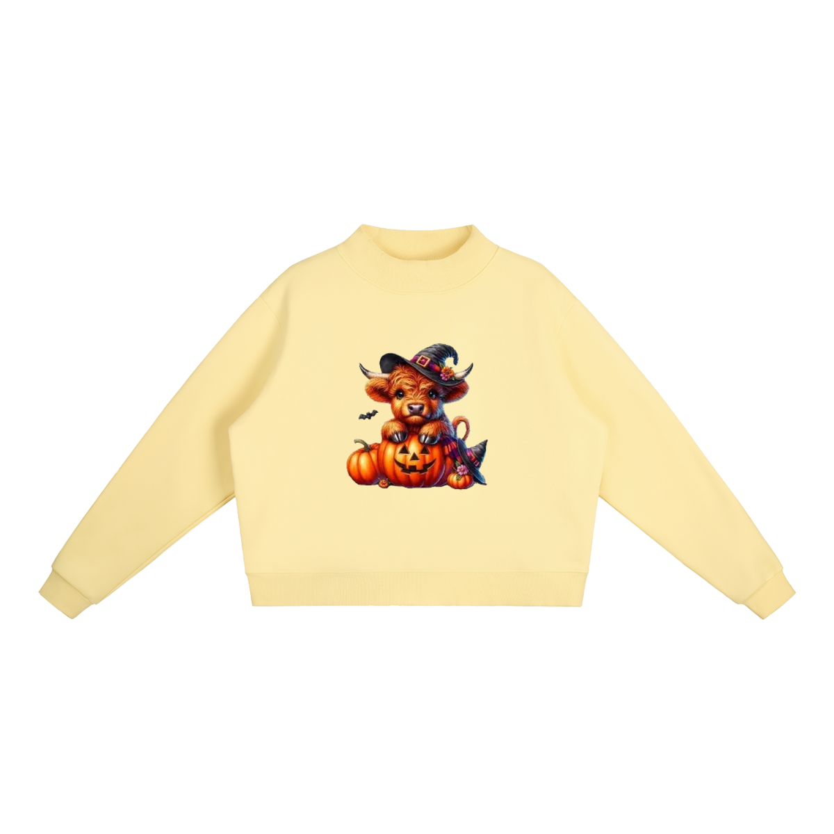 Essential Fleece Mock-Neck Crew Sweatshirt