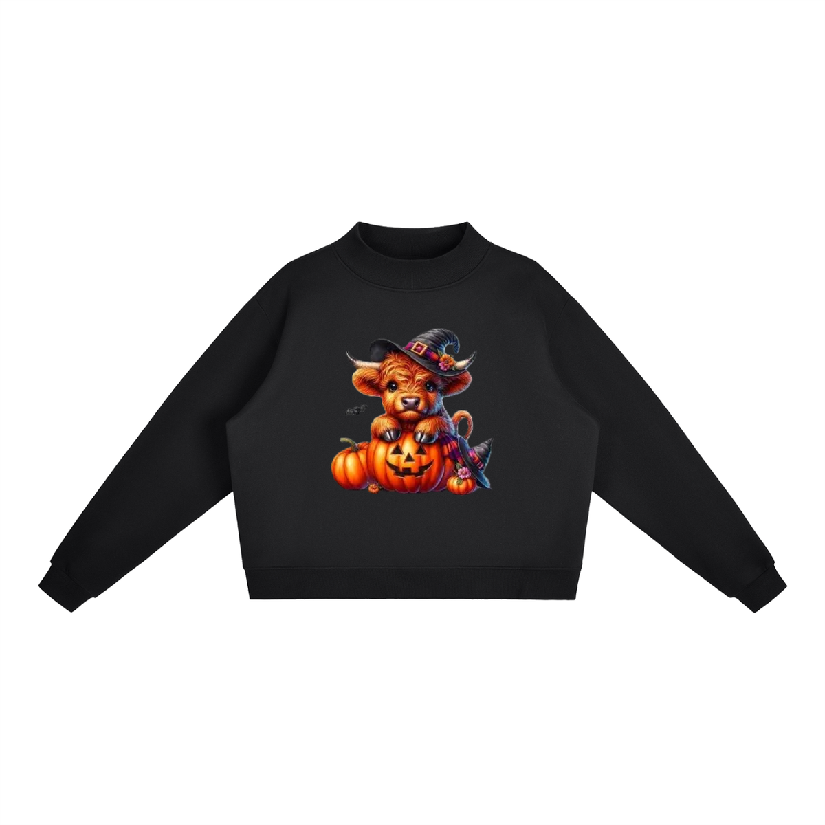 Essential Fleece Mock-Neck Crew Sweatshirt