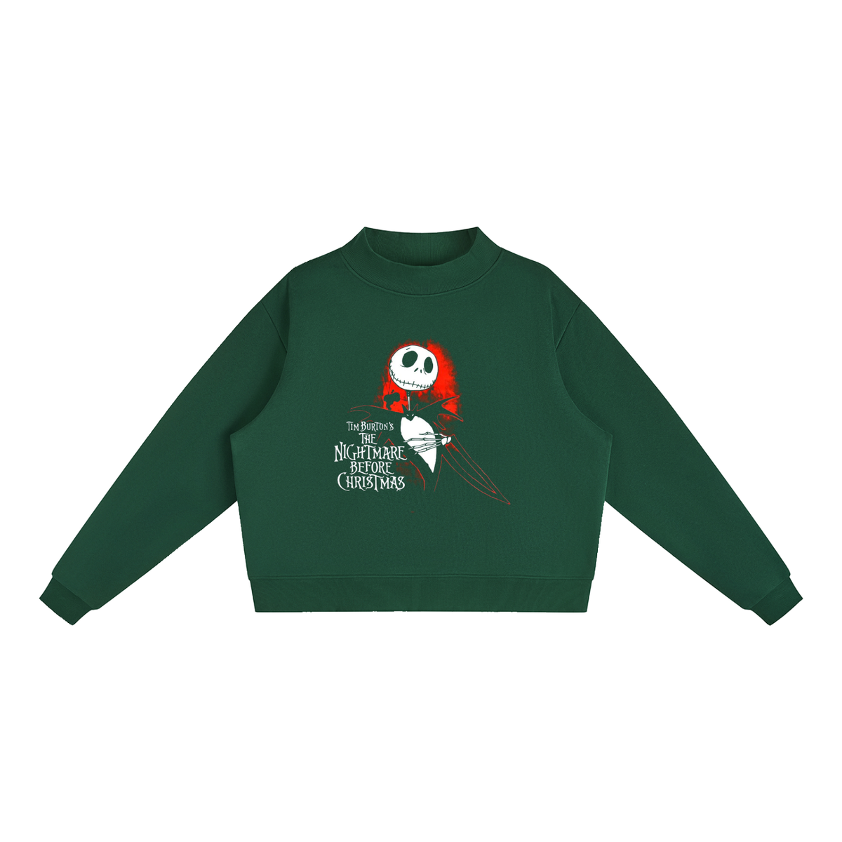 Essential Fleece Mock-Neck Crew Sweatshirt